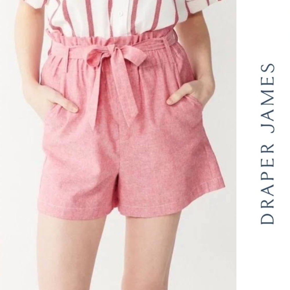 {Draper James} NWOT Red Linen-blend Shorts